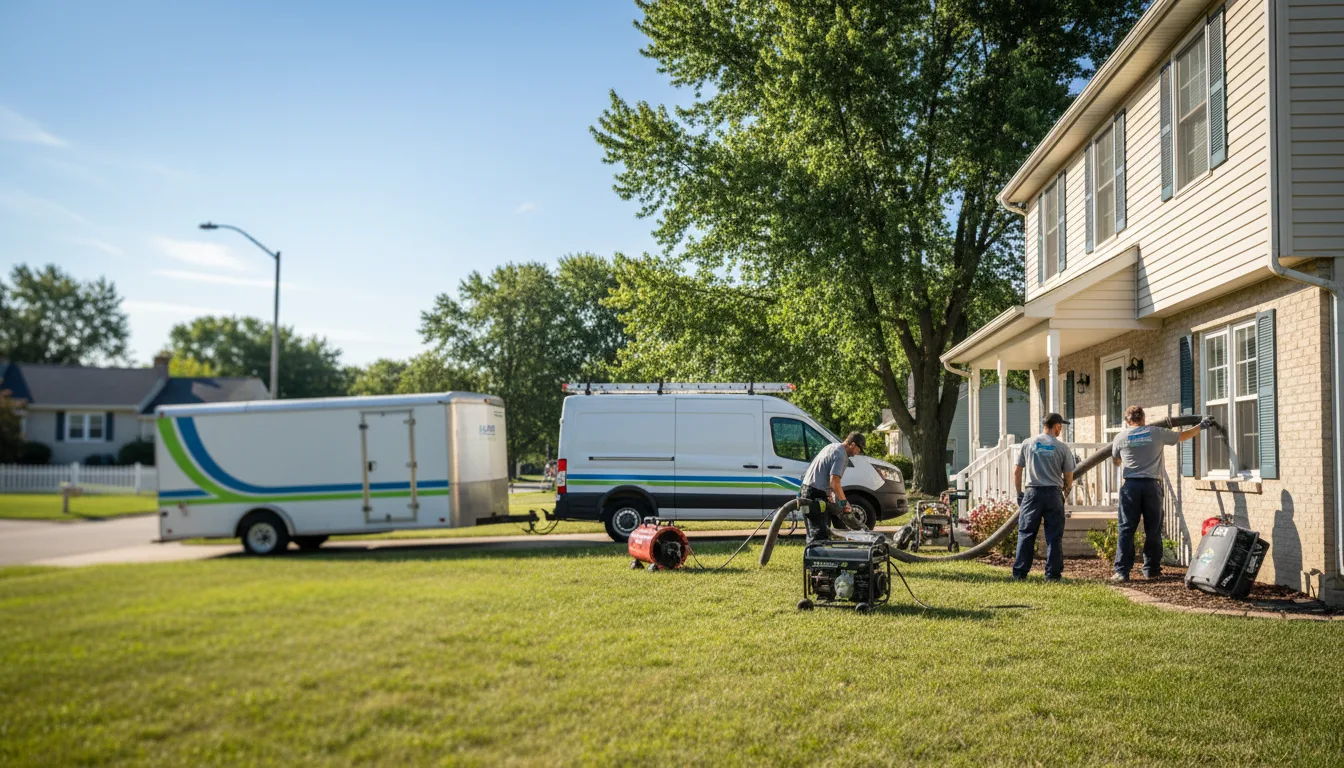 Flooded Basement Restoration And Cleanup With Repair in Goetzville, MI near me